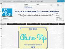 Tablet Screenshot of idcp.com.br
